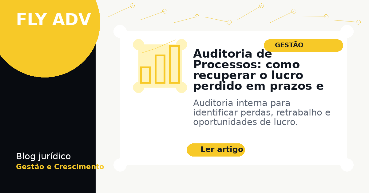 Auditoria de Processos: como recuperar o lucro perdido em prazos e tarefas mal geridas