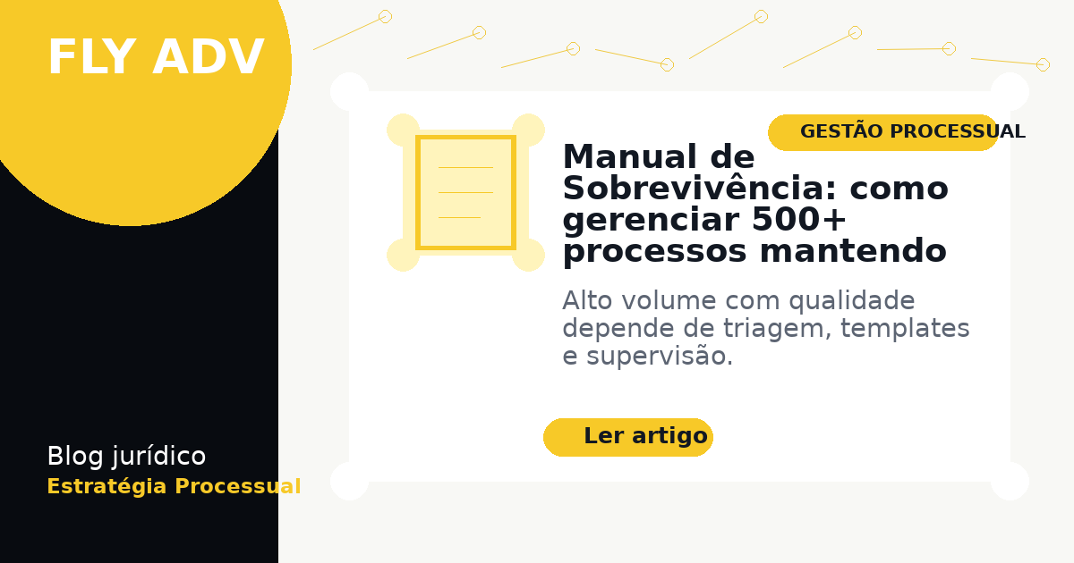 Manual de Sobrevivência: como gerenciar 500+ processos mantendo qualidade técnica